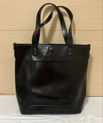 Maison de FLEUR 블랙 가죽 토트백