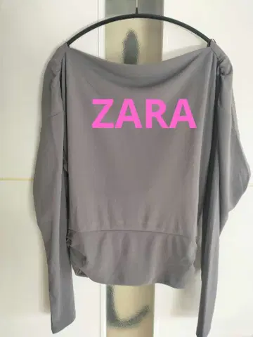 ZARA 드레이프 백 주얼리 상의 S
