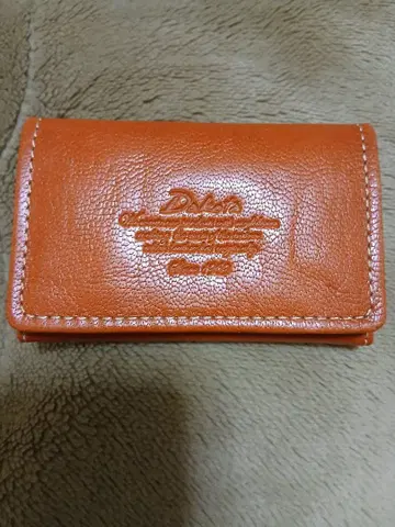 Dakota 오렌지 가죽 명함지갑