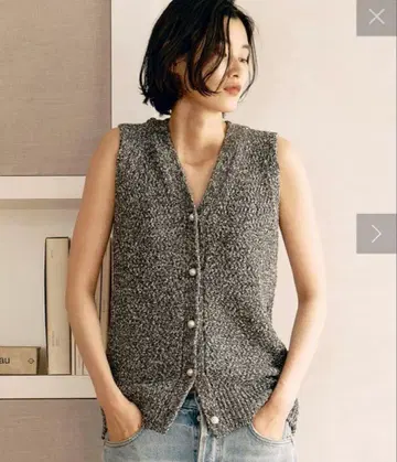 새상품급 gallardagalante 펄 니트 베스트