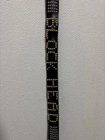 스터드 벨트 천연 가죽 할리 BLOCK HEAD