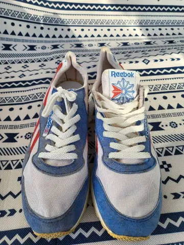 리복 스니커즈 UK 8.5 화이트/블루/레드