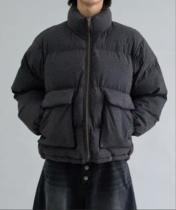[ EPNK ] Check padded jacket / 체크 패디드 자켓