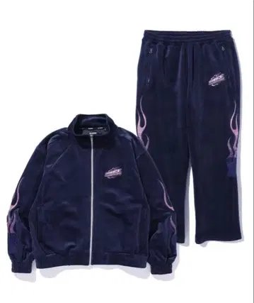 XLARGE 네이비 저리 세트 셋업