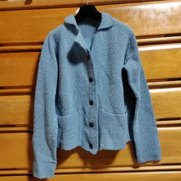JURGEN LEHL 스카이블루 가디건 울 새상품급