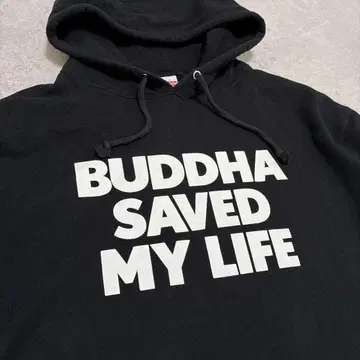 레어템 XL BUDDHA BRAND nipps 로고 후드티