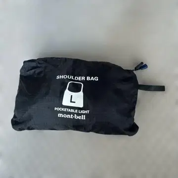 몽벨 숄더백 L 블랙
