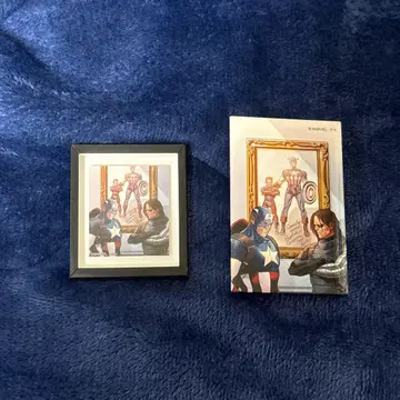 캡틴 아메리카 마블 버키 굿즈 마그넷 스퀘어 캔뱃지