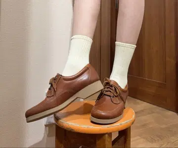 빈티지 프렌치 앤티크 감 22cm~23cm USA 가죽 로퍼