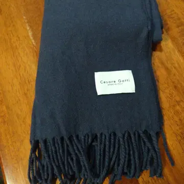 Cesare Gatti 기본 네이비 울 톨 머플러