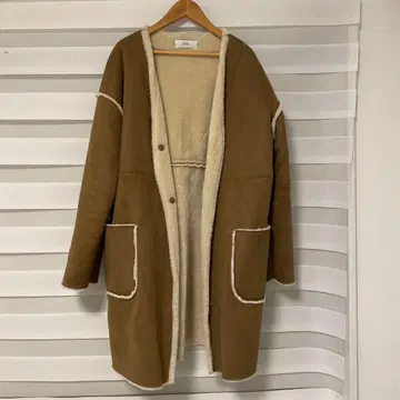 AZUL by MOUSSY 브라운 롱 코트