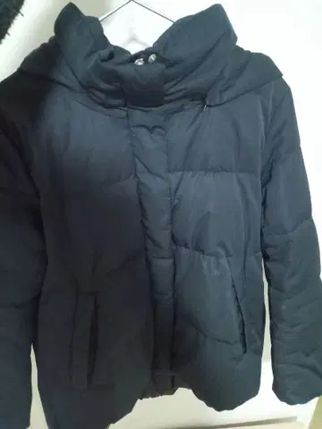 블랙 다운 자켓 36