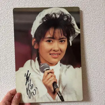 나카야마 미호 사인 포함 대형 사진 밑받침