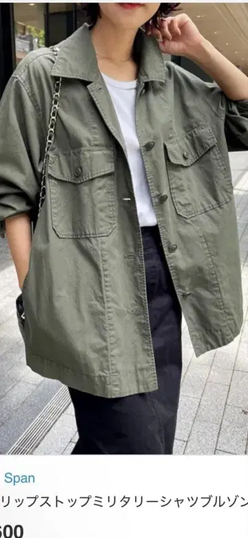 밀리터리 자켓 셔츠