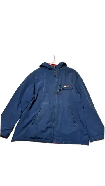 TOMMY HILFIGER 충전솜 후드 부착 지퍼 자켓 네이비