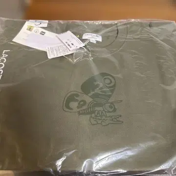 [ 한정품 ] LACOSTE x 고질라 모스라 성충 T셔츠 L 사이즈