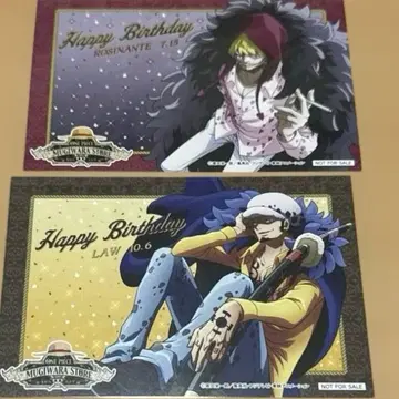 ONE PIECE 원피스 무기와라 스토어 엽서 벌스데이 카드