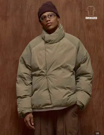 쉬인 다운 남성용 오버 사이즈 다운 자켓