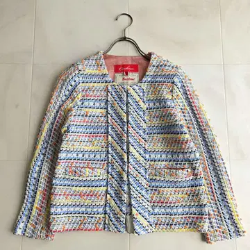 coohem 코헨 MIX 트위드 노카라 니트 자켓 36