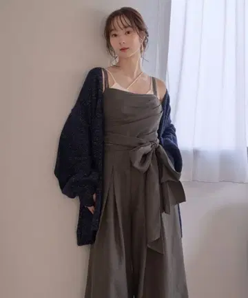 [ mideal 드레이프 디자인 콤비네존 ]