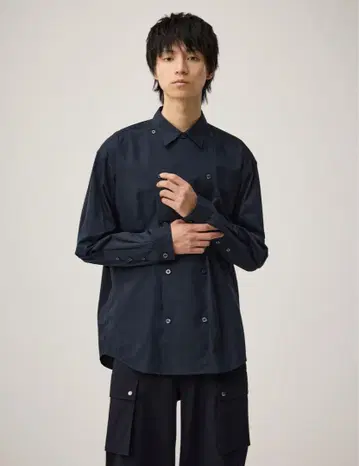 [ 완판템 ] GU rokh 셰프 셔츠 네이비