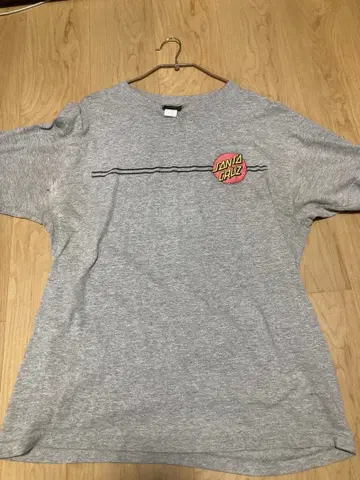 SANTA CRUZ 로고 그레이 T셔츠 오니 페이드