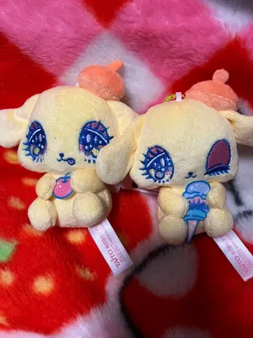 세키야 유리 에 산리오 봉제 인형 마스코트 폼폼푸딩 2종 세트