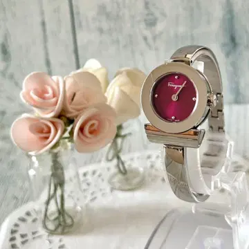 [ 레어 ] Ferragamo 페라가모 손목시계 간치니 FQ5 보르도조