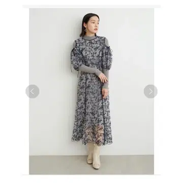 LILY BROWN 자수 레이어드 원피스