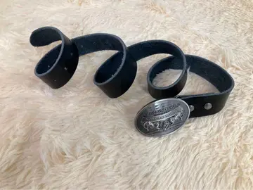 [ NO FAITH STUDIOS ] 가죽 벨트 블랙 2016년제