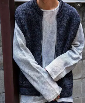 ENCOMING KNITTED TWO POCKET VEST M