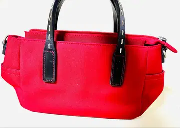 [ 새상품급 ] 빨간색 캔버스 미니 핸드백