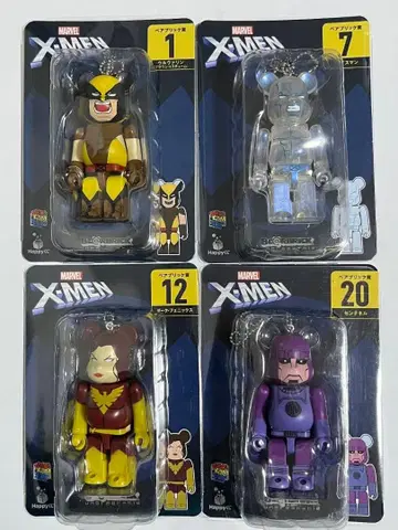 MARVEL X-MEN 베어브릭 울버린 4개 묶음 판매