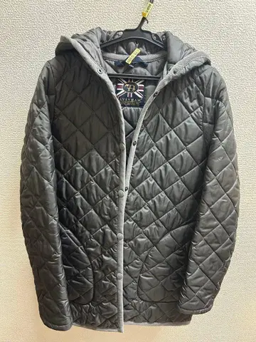 라벤햄 퀼팅 자켓 후드 부착