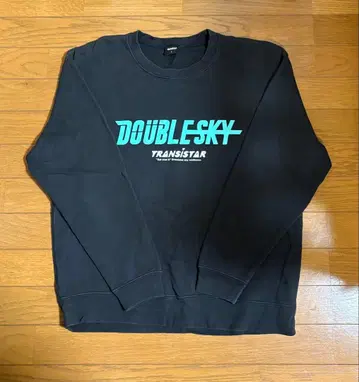 TRANSISTAR 더블 스카이 맨투맨 L 사이즈 블랙