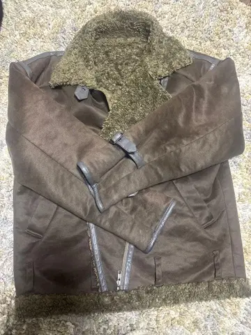 ROSE BUD 브라운 무스탕 코트 F 사이즈