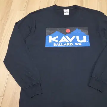 새상품급 카부 KAVU 발라드 박스 로고 긴팔 티셔츠 롱티
