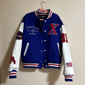 XLARGE 바시티 자켓 파랑