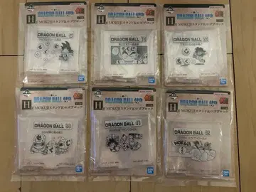 드래곤볼 40주년 제일복권 H상 로고 블록 6개 세트