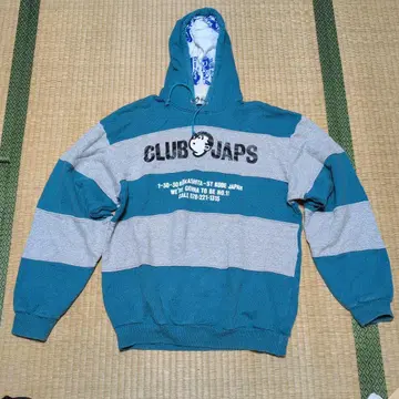 CLUB JAPS 스트라이프 후드티 80s