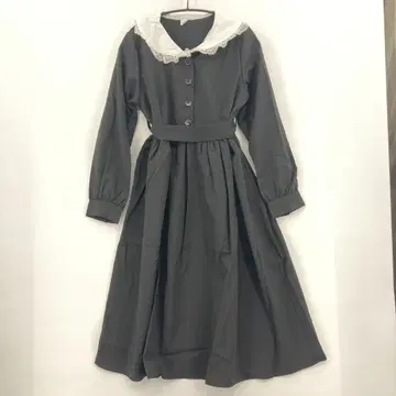 Lin KaKa 레이스 옷깃 원피스 블랙