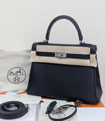 미사용 켈리 25 . 정품 토고 가죽 백