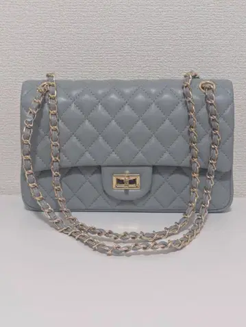 미사용! 램스킨 퀼팅 체인 숄더백