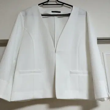 aquagarage 노카라 자켓 화이트