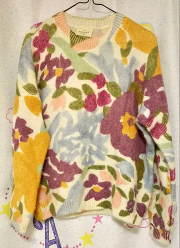 스웨터 꽃무늬 프랑스 시골풍