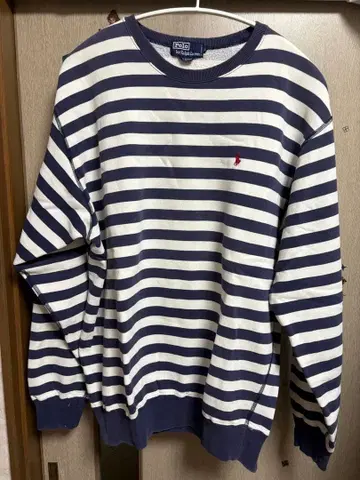 스트라이프 크루넥 맨투맨