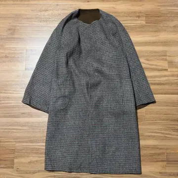 roku 6 리버서블 노카라 코트 34 새상품급