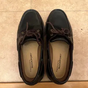 Rockport 블랙 데크 슈즈