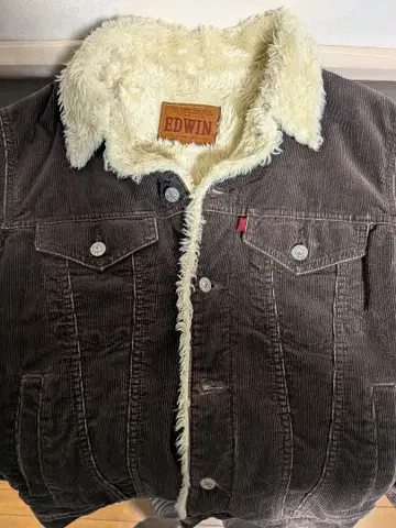 EDWIN 코듀로이 보아 자켓