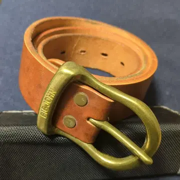 빅존 브라운 가죽 벨트